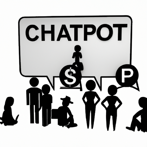 A diverse group of people engaging in chat-based interactions, symbolizing the potential for earning money with ChatGPT 4.